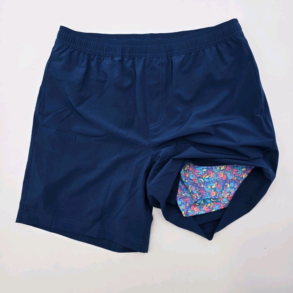 Chubbies Shorts Mens XL 7 Inch Blue Boxer Lined Athlounger Toucan Spades